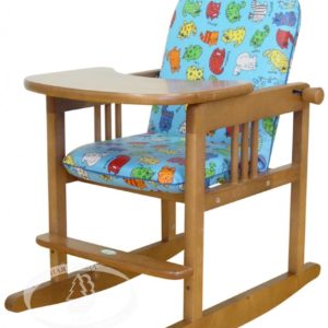 Гарнитур детской мебели тип 2  (с чехлом) Можга (Красная Звезда) с качалкой красно/коричневыйС 478