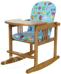 Гарнитур детской мебели тип 2  (с чехлом) Можга (Красная Звезда) с качалкой красно/коричневыйС 478