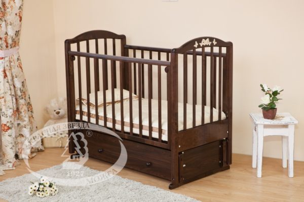 Кровать детская Можга (Красная Звезда) "Регина",ЗН, с/с, красно-коричневая, шоколадС 580