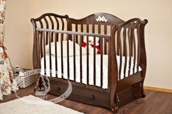 Кровать детская Можга (Красная Звезда) "Юлиана", ЗН с/с, шоколадС 757