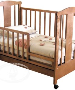 Кровать детская Можга (Красная Звезда) "Злата", ЗН,с/с, красно-коричневаяС353